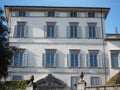 Bergamo, Italy. The facade of the Palazzo Trussardi where the famous TV presenter Michelle Hunziker lives Royalty Free Stock Photo