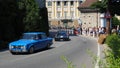 Bergamo, Italy. Historical Gran Prix. Parade of historic cars along the route of the Venetian walls that surround the old city