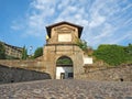 Bergamo, Italy. Landscape on the old gate named Porta San Lorenzo Royalty Free Stock Photo