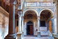 BERGAMO, ITALY - MAY 22, 2019: Interiors of the Roman Catholic monastery San Benedetto dedicated for the Saint Benedict of Nursia