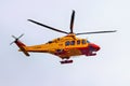BERGAMO, ITALY - MAY 22, 2019: Rescue helicopter Elilombarda Agusta Westland AW139 I-CEPA of the CNSAS Corpo Nazionale Soccorso Royalty Free Stock Photo