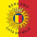 Bergamo, Italy, official coat of arms of the city