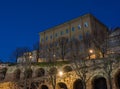 Bergamo, Italy. The Old city. The old and historical buildings at the upper town Royalty Free Stock Photo