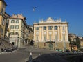 Bergamo, Italy, The Old city. One of the beautiful city in Italy. The old and historical buildings at the upper town. Royalty Free Stock Photo