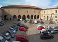 Bergamo, Italy. The old town. The Cittadella square Royalty Free Stock Photo