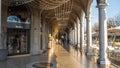 Bergamo, Italy. View of the city center along the most famous pedestrian way called Il Sentierone during Christmas time Royalty Free Stock Photo