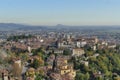 Bergamo - panorama from St. Vigilio peak Royalty Free Stock Photo