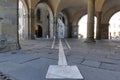 Bergamo - solar sundial Royalty Free Stock Photo