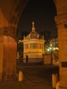 Bergamo, old city, the baptistery close to the Cathedral and Colleoni chapel