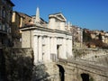 Bergamo - Old city. The Lion of Saint Marco Royalty Free Stock Photo