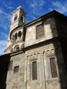 Bergamo - Old city. One of the beautiful city in Italy. Lombardia. The bell tower and the dome of the Cathedral called Santa Maria Royalty Free Stock Photo