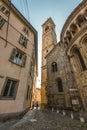 Bergamo old city - one of the beautiful city in Italy Royalty Free Stock Photo