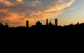 Bergamo old town skyline Royalty Free Stock Photo