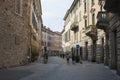 Bergamo, one of the beautiful city in Italy. The old district called Pignolo in the lower city Royalty Free Stock Photo