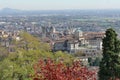 Bergamo - panorama from St. Vigilio Castle Royalty Free Stock Photo