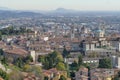 Bergamo - panorama from St. Vigilio peak Royalty Free Stock Photo