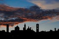 Bergamo upper town skyline