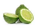 Bergamot fruit on white background Royalty Free Stock Photo