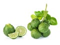 Bergamot and kaffir lime leaves Royalty Free Stock Photo