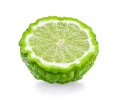 Bergamot slice isolated on white background Royalty Free Stock Photo
