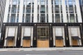 Bergdorf Goodman on Fifth Avenue with Boarded Up Windows after George Floyd Protests