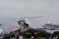 Bergen aerial panoramic view. Summer 2018 Royalty Free Stock Photo