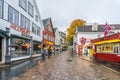 Bergen city centre in autumn