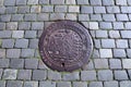 Bergen city detail - manhole cover