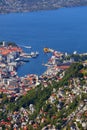 Bergen city, Norway Royalty Free Stock Photo