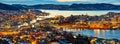 Bergen city panorama Royalty Free Stock Photo