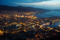 Bergen - night view Royalty Free Stock Photo