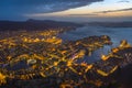 Bergen night view Royalty Free Stock Photo