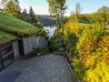 Bergen, Norway - August 27, 2017: Statue of Edvard Grieg at the Troldhaugen museum in Bergen Royalty Free Stock Photo