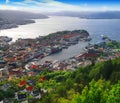 Bergen, Norway harbor Royalty Free Stock Photo