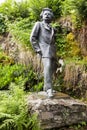 The monument of Norwegian composer Edvard Grieg, Troldhaugen estate near Bergen, Norway Royalty Free Stock Photo