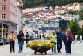 Torgallmenningen is a pedestran zone in the center of Bergen, filled with restaurants, cafes and shops and the location of the
