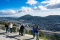 BERGEN, NORWAY - JUNE 15,2017: Viewing point Bergen is a city an Royalty Free Stock Photo