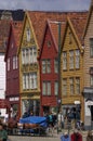 BERGEN/NORWAY 10TH JULY 2006 Classic timber framed buildings of