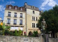 BERGERAC, FRANCE - SEPTEMBER 10, 2015: Statue of Cyrano situated in Bergerac, Dordogne, France, September 2015 Royalty Free Stock Photo