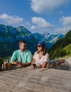 Berggasthaus Aescher in den Appenzeller Alpen, Appenzell, Swiss Ebenalp in Switzerland,