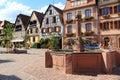 Bergheim, alsatian village Royalty Free Stock Photo