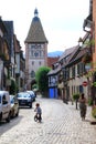 Bergheim, alsatian village Royalty Free Stock Photo