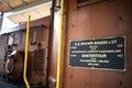 The famous rhaetian crocodile train at the railway museum of albula