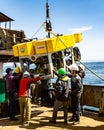 The Bering Sea / Russia - June 2016: Remotely operated underwater vehicle ROV deployment