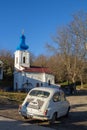 main church of the Sveta petka monastery, a Serbian orthodox monastery of the Fruska gora mountains and park, a major landmark Royalty Free Stock Photo