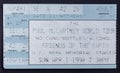 Old used ticket for the concert of Paul McCartney