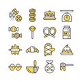 Berkery icon set, colored icon collection