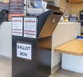 Ballot Box in Berks County, Pennsylvania