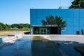 Berlare, East Flemish Region, Belgium - The Onthaalpoort Donkermeer, a tourist info point in contemporary style Royalty Free Stock Photo