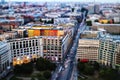 Berlin aerial view from Panoramapunkt Royalty Free Stock Photo